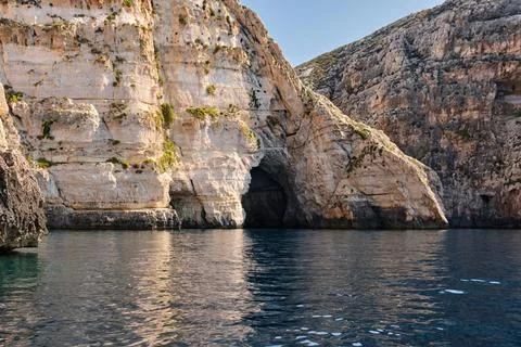 Cave at the Blue Grotto - Qrendi Stock Photos