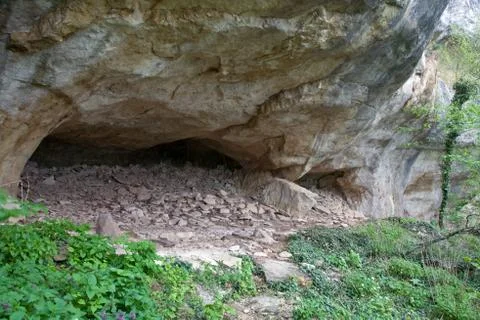 Cave canopy in rocky mount Stock Photos