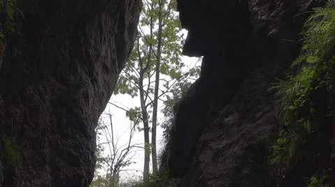 Cave in Carpathian Mountains. 스톡 동영상 24227272