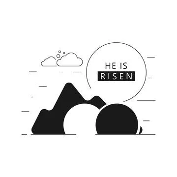 The cave of Christ's resurrection. Stock Illustration