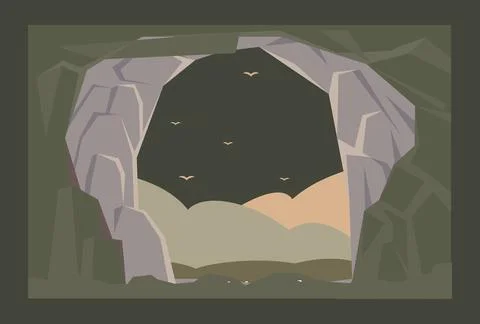 Cave Concept Illustration Stock Illustration