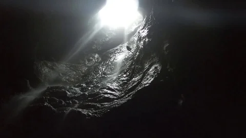 Cave Deep Climbing Caver Extreme ''Dağlı Kuylucu''  kadirxyilmaz kadir Stock Footage