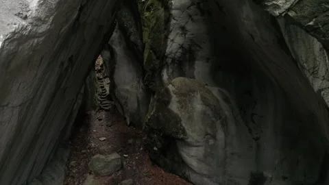 Cave in the Dornbirn area, Austria Stock Footage 266246120