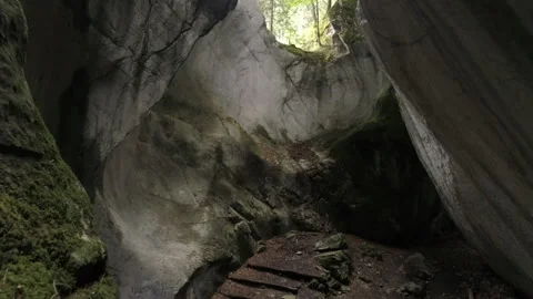 Cave in the Dornbirn area, Austria Stock Footage 266247146