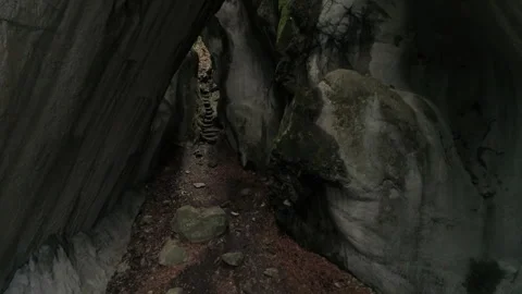 Cave in the Dornbirn area, Austria Stock Footage 266249100