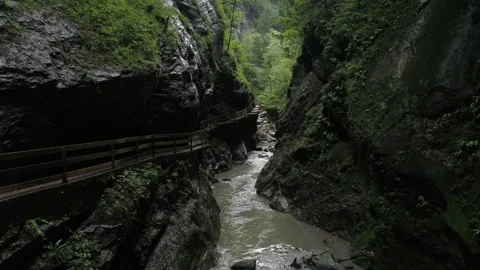 Cave in the Dornbirn area, Austria Stock Footage 266257925