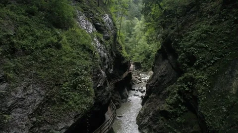 Cave in the Dornbirn area, Austria Stock Footage 266258897