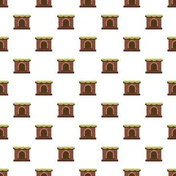 Cave entrance pattern for game background design Stock Illustration