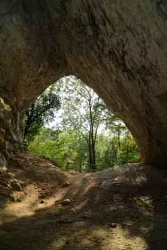 Cave exit Stock Photos