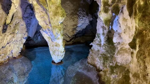 Cave Exploration Scene Stock Footage 313363562