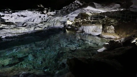 In the cave Stock Footage 76689202