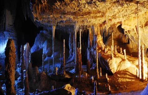 Cave formations Stock Photos