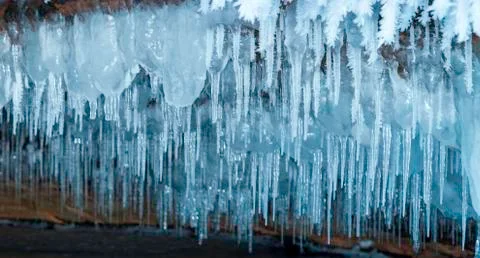 Cave Ice Formations Stock Photos