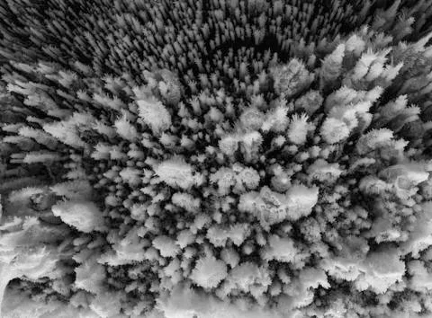 Cave Ice Formations 스톡 사진