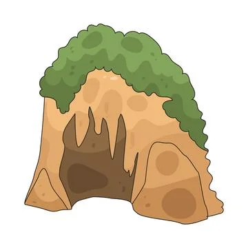 Cave illustration Stock Illustration