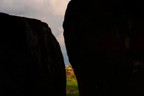 Cave from inside vertical timelapse  Hd64-420 4k 30 uhq Video stock 52376441