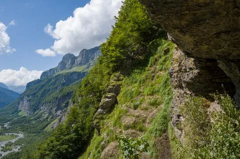 The cave interior in the Cirque du Fer-a-Cheval Stock Photos