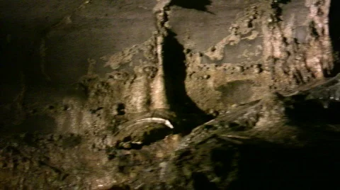 Cave interior at Howe Caverns in upstate NY #5 Stock Footage 457818