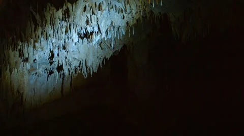 Cave Interior Lit by Flashlight Vidéo 51230535