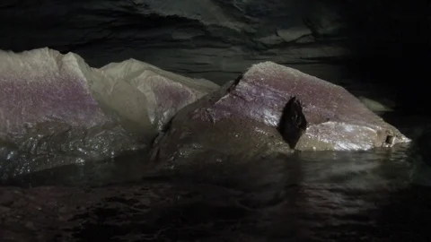 Cave in the island of Ventotene. Stock Footage 81913329