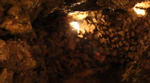 In A Cave Looking Around Stock Footage 36465029