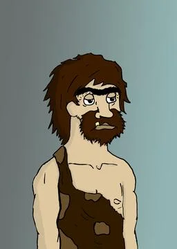 Cave man Stock Illustration