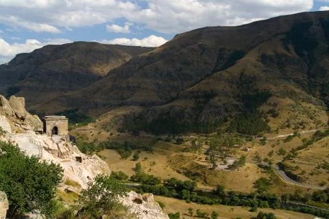 The cave monastery complex of Vardzia. Stock Photos