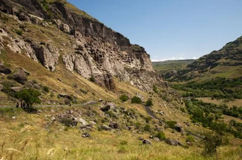 Cave monastery of Vardzia Stock Photos