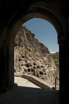 Cave monastery of Vardzia Stock Photos