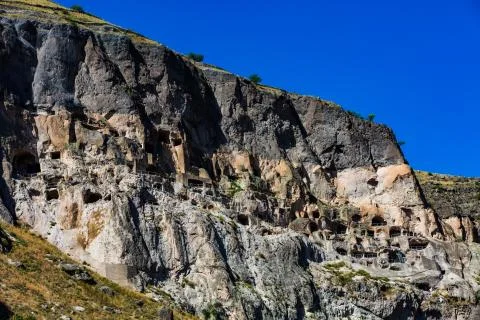 Cave monastery Vardzia Samtskhe Javakheti Georgia Europe landmark Stock Photos