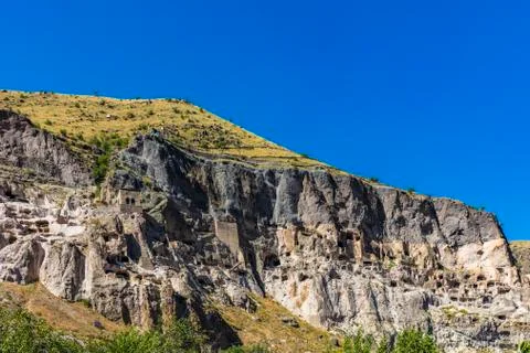 Cave monastery Vardzia Samtskhe Javakheti Georgia Europe landmark Stock Photos