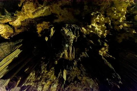 Of the cave of nerja, in malaga Stock Photos
