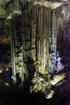 Of the cave of nerja, in malaga Stock Photos