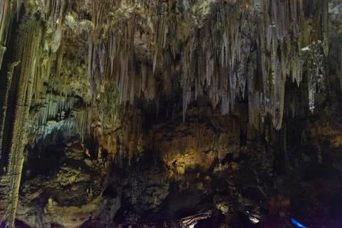 Of the cave of nerja, in malaga Stock Photos