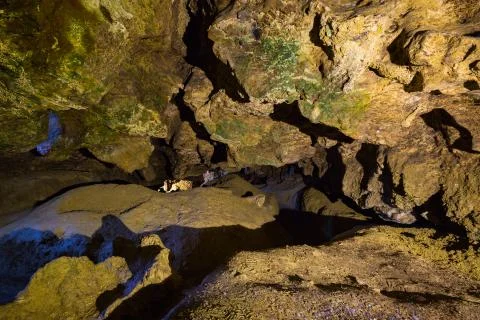 In a cave Stock Photos