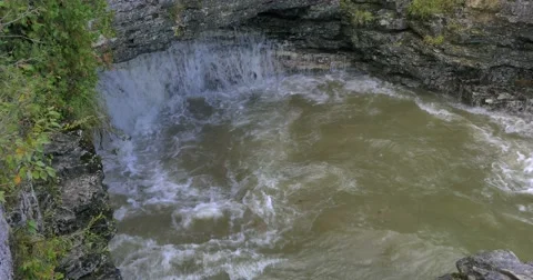 Cave Point County Park, Door County, WI Stock Footage 55697198