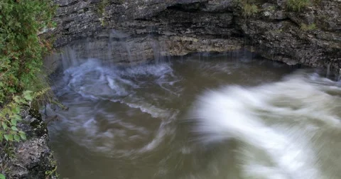 Cave Point County Park, Door County, WI Stock Footage 55808214
