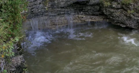 Cave Point County Park, Door County, WI Stock Footage 55808377