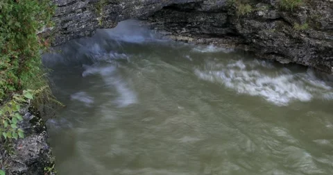 Cave Point County Park, Door County, WI Stock Footage 55809361