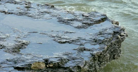 Cave Point County Park, Door County, WI Stock Footage 55809490