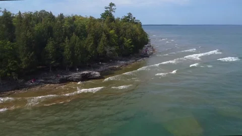 Cave Point Stock Footage 249432721