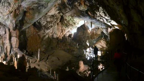 Cave of the Postojna Stock Photos