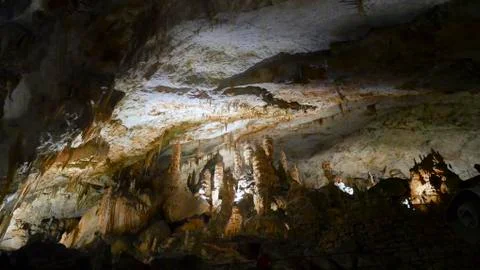Cave of the Postojna Stock Photos