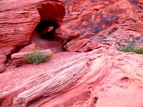 Cave in the Red Rocks Foto stock