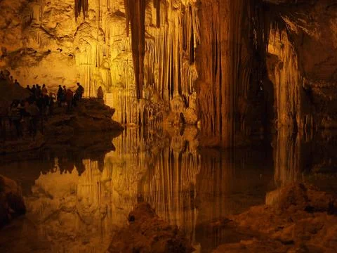 Cave reflections Stock Photos