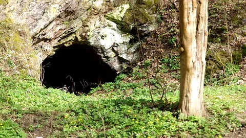 Cave in rock Stock Footage 71323898