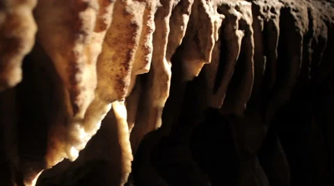 Cave Rocks In The Light Close Up Shallow DoF Stock Footage 56623223