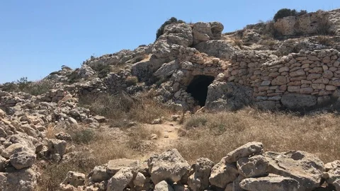 Cave in a Rural Landscape Stock Footage 90985101