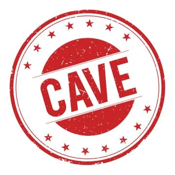 CAVE stamp sign Stock Illustration