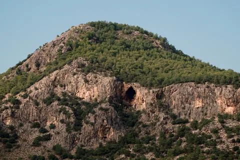 Cave at the top of the mountain Stock Photos